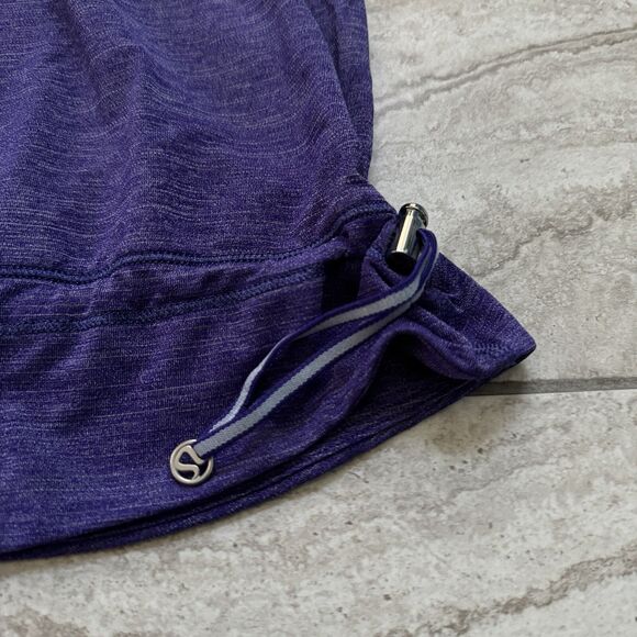 Lululemon Rest Less Tank Bra Top Bruised Berry Wee Stripe Purple Size 10 - Picture 5 of 9